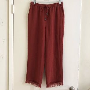 Nanushaka Distressed Crop Trouser Pants